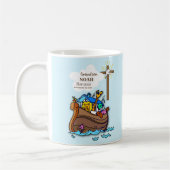 Mug Grandson Baptême Noah's Ark Personnalisé (Gauche)