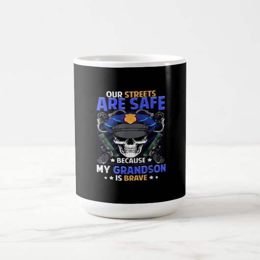 Mug Grandson Cop Mince Ligne Bleue Grand Son (Centre)