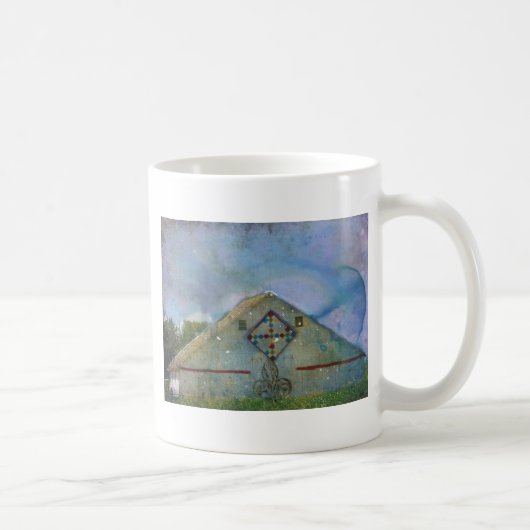 Mug Grange éclaboussée d'aquarelle (Droite)