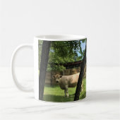 Mug Grange et vaches, toile de Caroline du Nord rurale (Gauche)