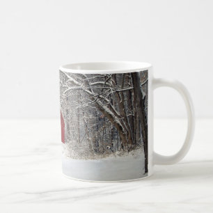 Mug Grange rouge dans la neige 2011