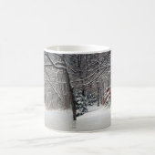 Mug Grange rouge dans la neige 2011 (Centre)