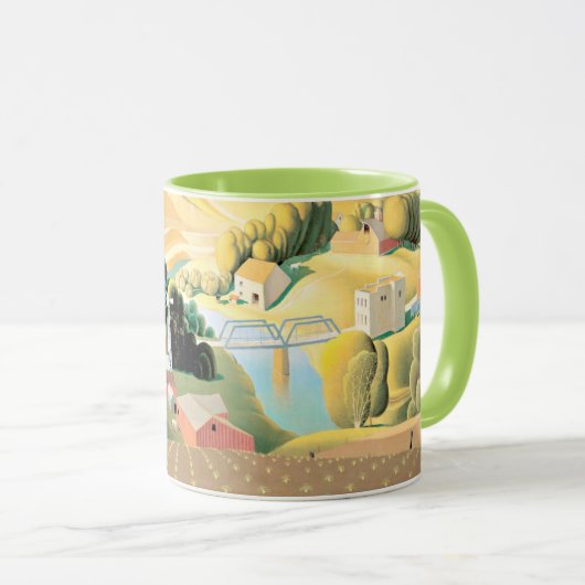 Mug Grant Wood - Stone City, Iowa (Devant droit)