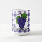 Mug Grape on Violet Plaid (Centre)