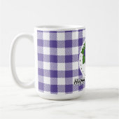Mug Grape on Violet Plaid (Gauche)