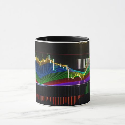 Mug Graphique С et lestico avec indicateur "Arc en cie (Centre)