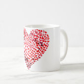 Mug Graphique 3D Hearts Valentines Day (Devant droit)