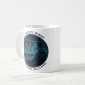 Mug Graphique à bougies Finance Journey du trader (Devant gauche)