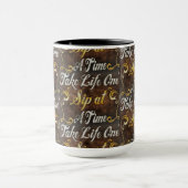 Mug Graphique Art "Une gorgée à la fois" (Centre)