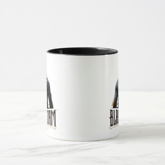 Mug Graphique Caractère et nom Adam noir (Centre)