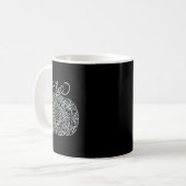 Mug Graphique Citrouille floral d'automne (Devant gauche)