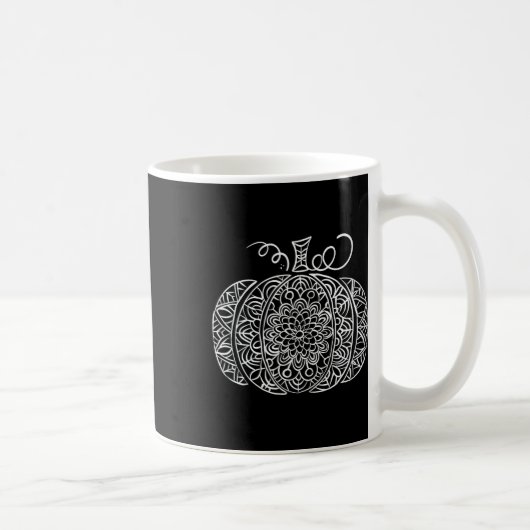 Mug Graphique Citrouille floral d'automne (Droite)