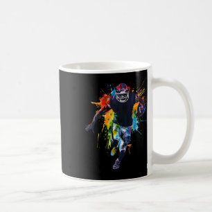 Mug Graphique coloré du joueur de football américain