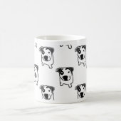 Mug Graphique d'à l'os de pitbull (Centre)
