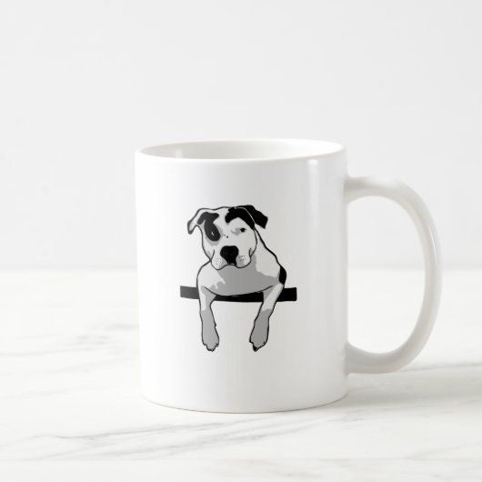 Mug Graphique d'à l'os de pitbull (Droite)