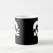 Mug Graphique d'amour cool, blanc (Centre)