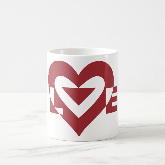 Mug Graphique d'amour cool, Bourgogne (Centre)