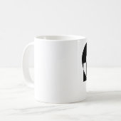 Mug Graphique d'amour cool, noir (Devant gauche)