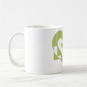 Mug Graphique d'amour cool, Vert Sage (Gauche)