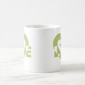Mug Graphique d'amour cool, Vert Sage (Centre)