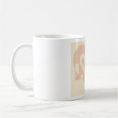 Mug Graphique d'amour mignon en beige (Gauche)