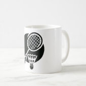 Mug Graphique de badminton (Devant droit)
