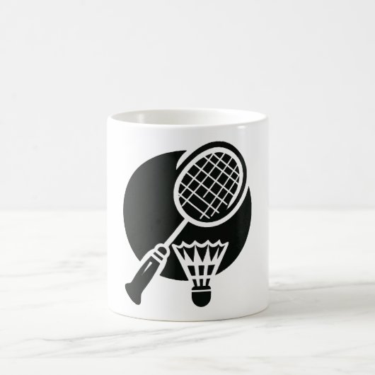 Mug Graphique de badminton (Centre)