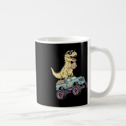 Mug Graphique de camion monstre T Rex de Pâques pour e (Droite)