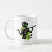 Mug Graphique de caractère noir de la bande de rebond (Gauche)