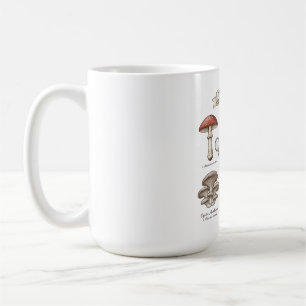 Mug graphique de champignons, botanique vintage, chemi