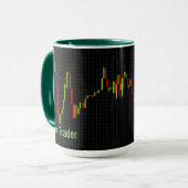 Mug Graphique de chandeliers Crypto Conception de monn (Devant gauche)