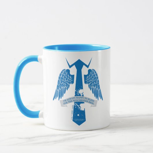 Mug Graphique de citation de Cravate de Castiel surnat (Gauche)