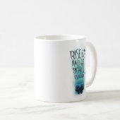 Mug Graphique de crâne et de fumée (Devant droit)