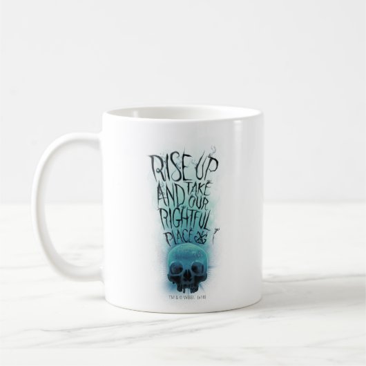 Mug Graphique de crâne et de fumée (Gauche)