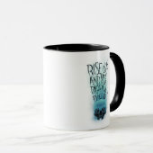 Mug Graphique de crâne et de fumée (Devant droit)