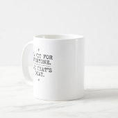 Mug Graphique de déclaration d'individualité Serif Vin (Devant gauche)
