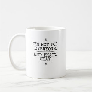 Mug Graphique de déclaration d'individualité Serif Vin