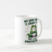 Mug Graphique de devis de grenouille gras et sassy (Devant droit)
