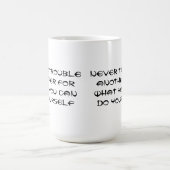 Mug Graphique de devis inspirant (Centre)