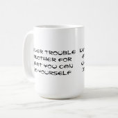 Mug Graphique de devis inspirant (Devant gauche)