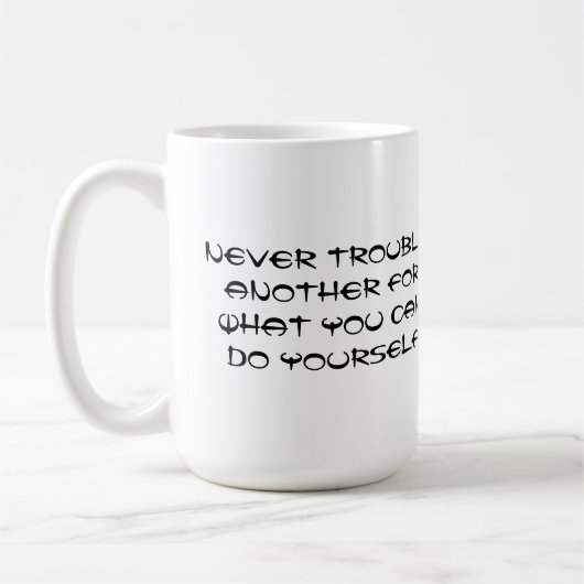 Mug Graphique de devis inspirant (Gauche)