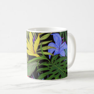 Mug Graphique de fleur d'Aloha de Hawaii tropical