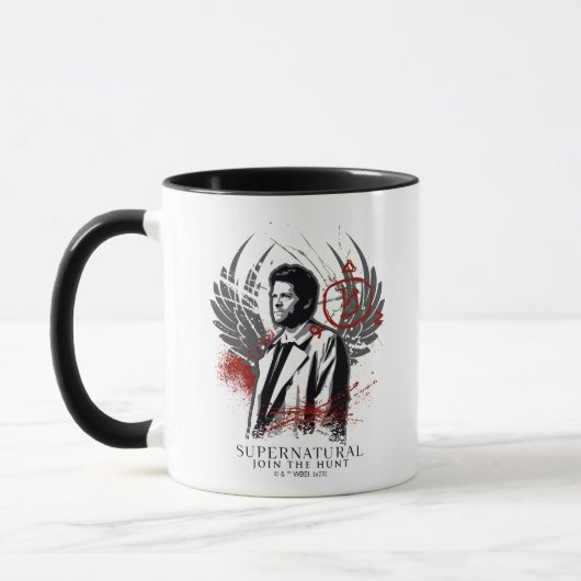 Mug Graphique de graffiti de Castiel surnaturel (Gauche)
