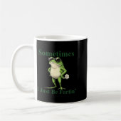 Mug Graphique de grenouille drôle et cool Parfois je f (Gauche)