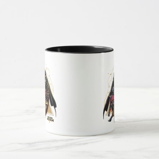 Mug Graphique de groupe triangulaire Adam noir (Centre)