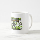 Mug Graphique de joueur de puissance zombie (Devant droit)