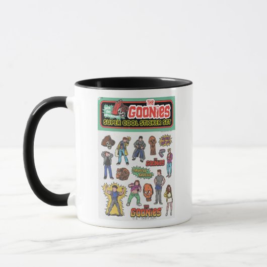 Mug Graphique de la feuille d'autocollants rétro Gooni (Gauche)