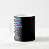 Mug Graphique de la Semaine de sensibilisation à la pr (Devant gauche)