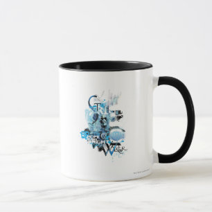 Mug Graphique de lanterne bleue 1
