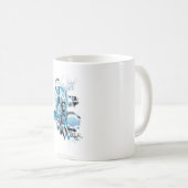 Mug Graphique de lanterne bleue 1 (Devant droit)